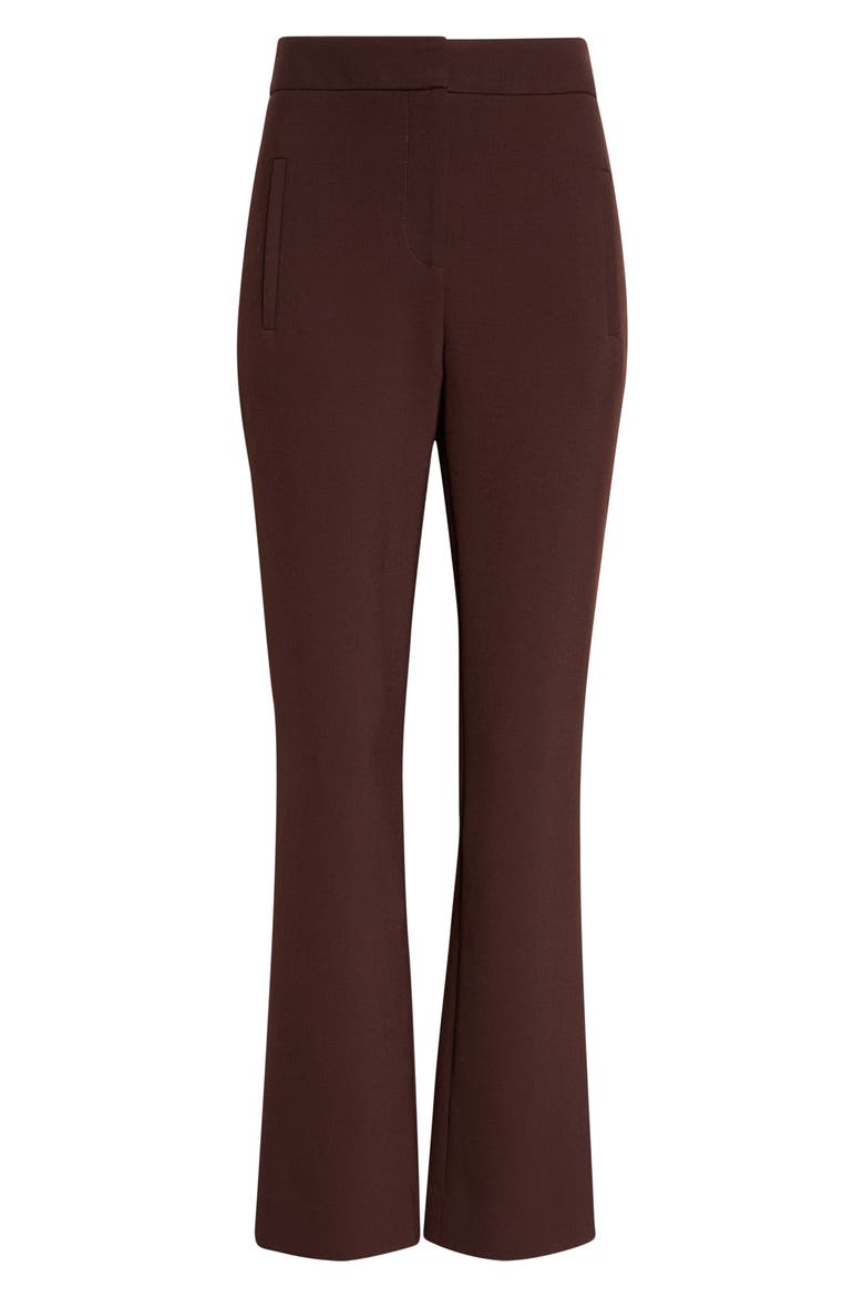 Arte Wool Blend Crop Flare Pants, Alternate, color, ESPRESSO