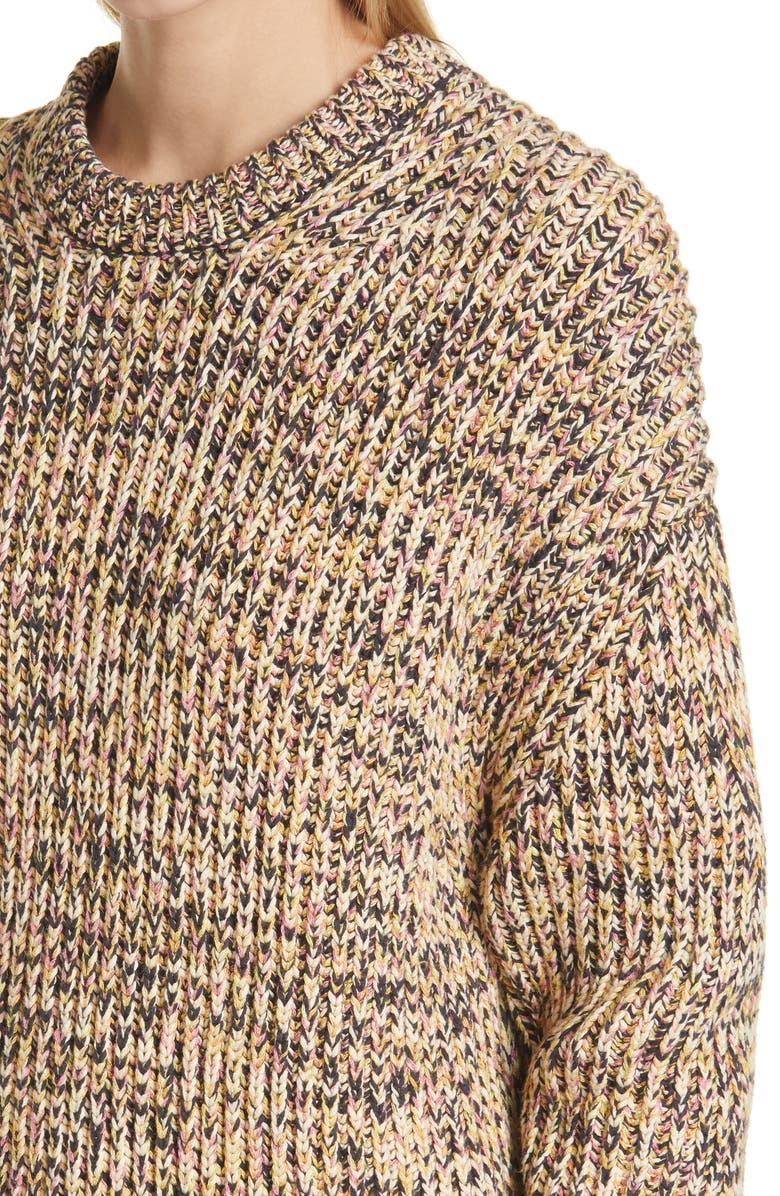Proenza Schouler White Label Mixed Yarn Knit Sweater, Alternate, color, Peach Multi