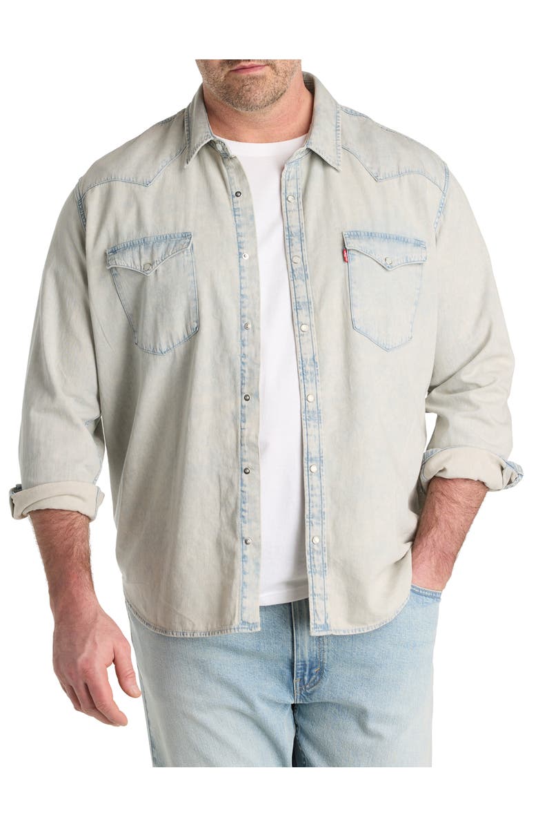 Levi's Big & Tall  Classic Western Shirt, Main, color, Early Rise Lightwash