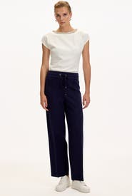 Exquise Drawstring Knitted Trousers