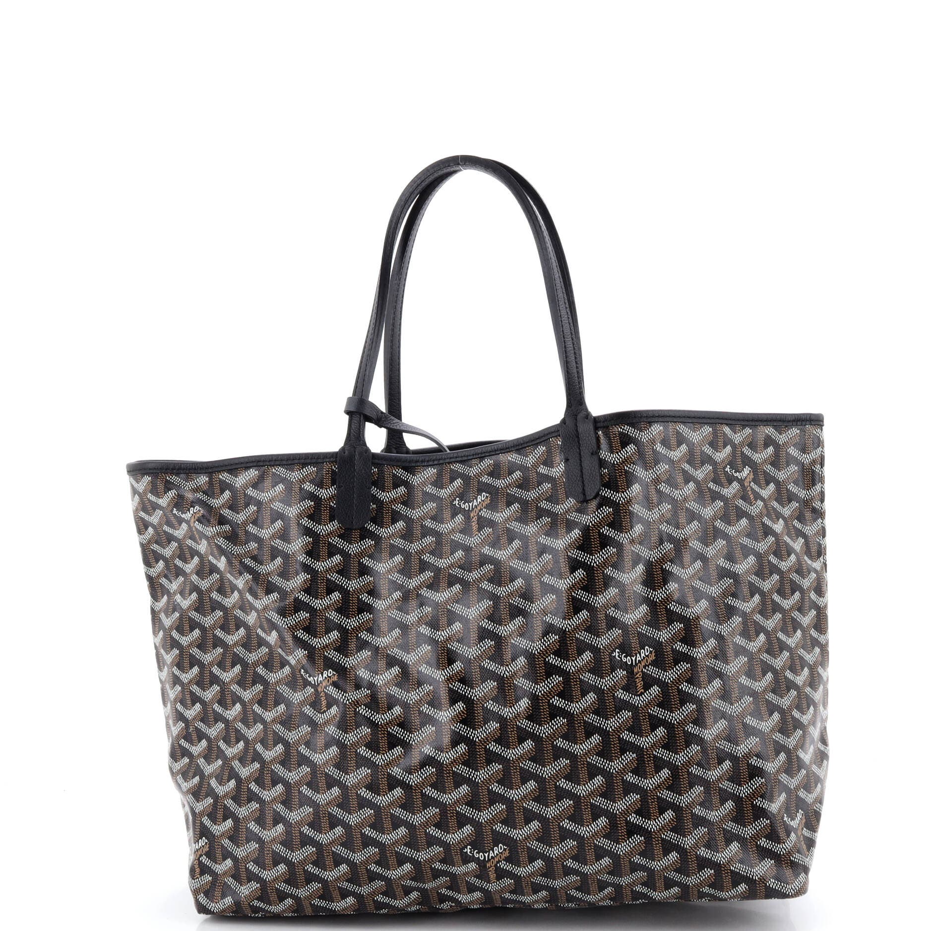 Pre-Owned Goyard Saint Louis Tote Coated Canvas PM, Alternate, color, Black
