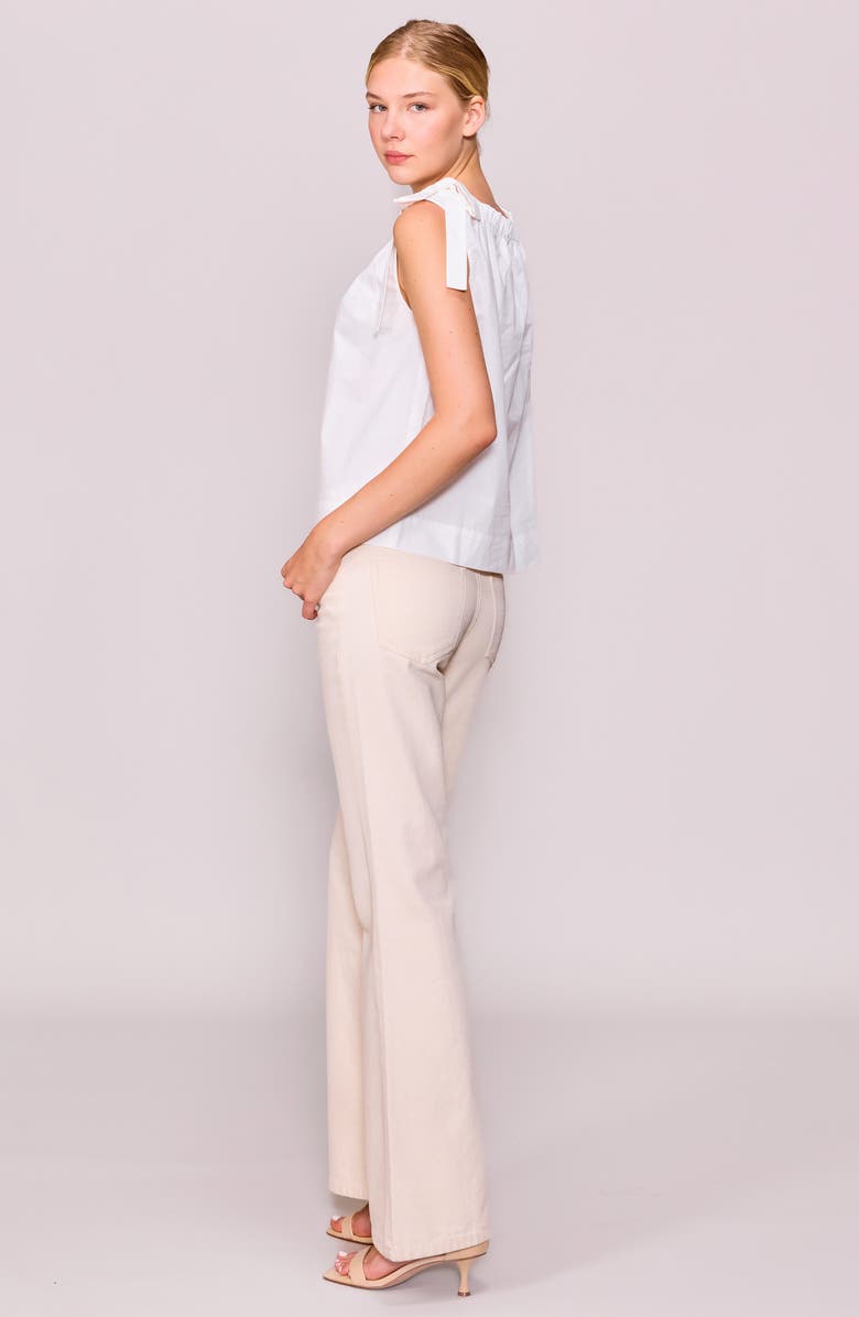 MELLODAY Tie Shoulder Sleeveless Top, Alternate, color, White