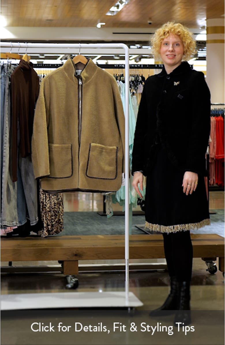 Longline Faux Shearling Jacket, sales video thumbnail