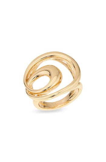 Nordstrom Rack Open Work Statement Ring In Gold