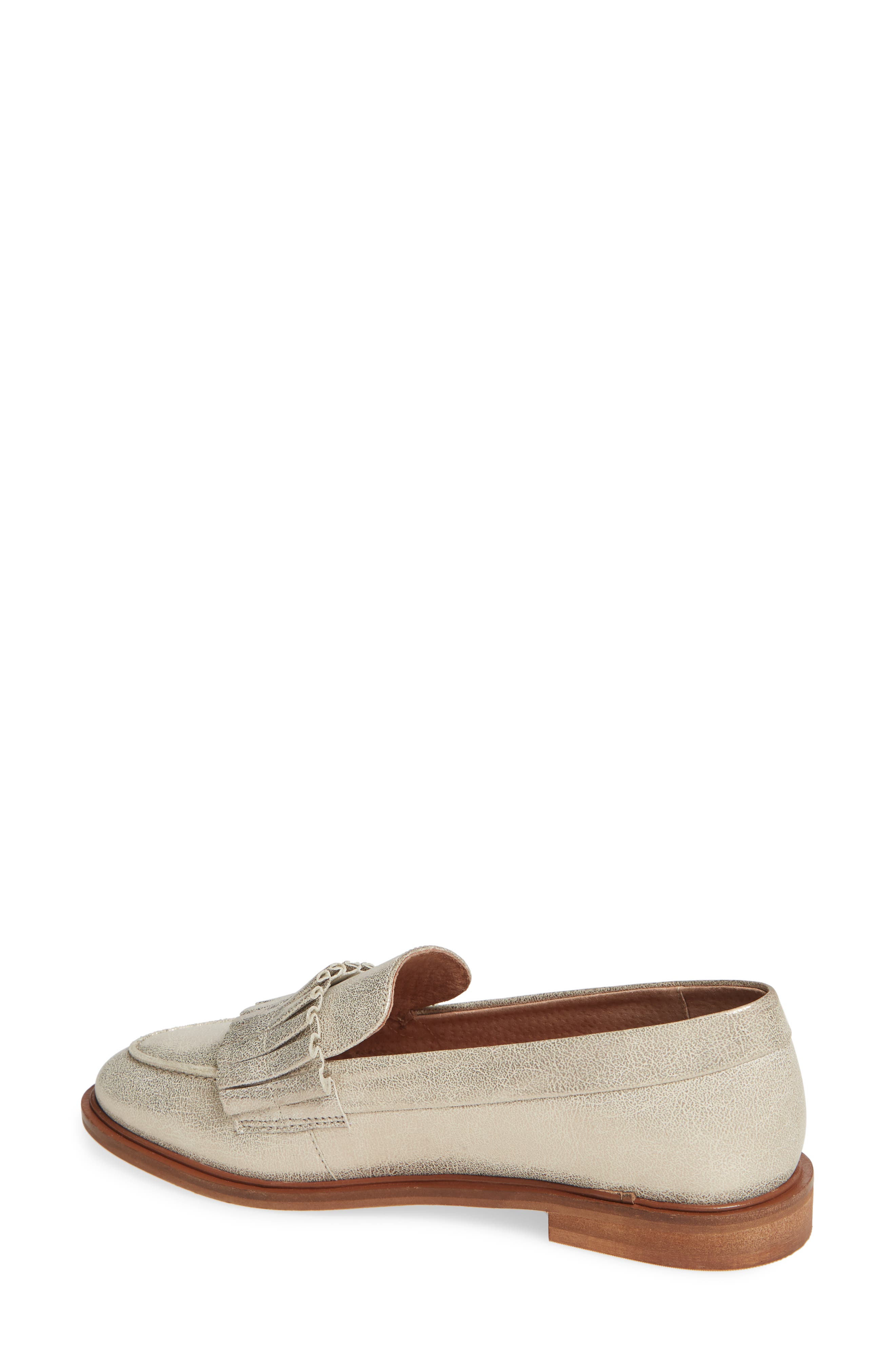 Powerful Loafer, Alternate, color, METALLIC SILVER LEATHER