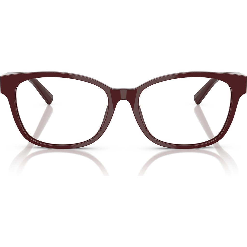 Tiffany & Co . 55mm Pillow Optical Glasses In Brown