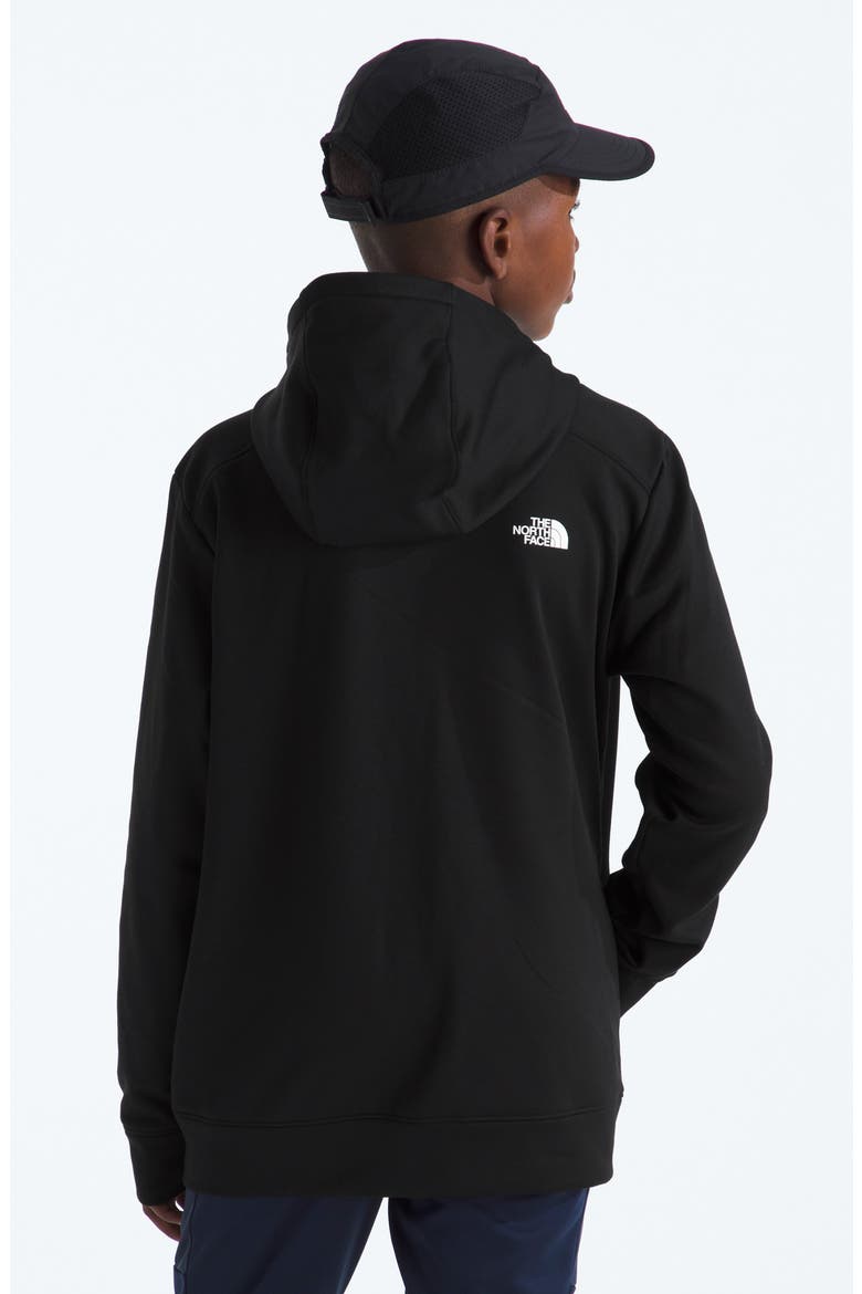 Kids' Performance Fleece Full Zip Hooded Jacket, Alternate, color, TNF BLACK