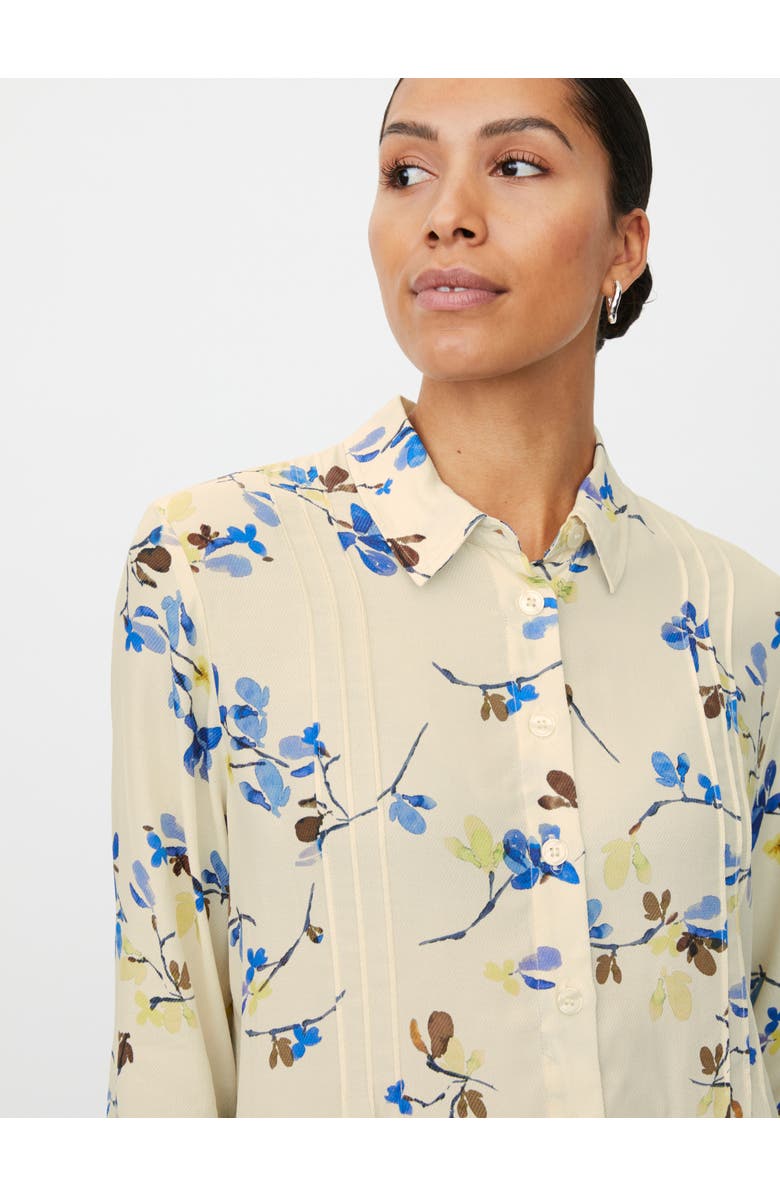 Masai Copenhagen MaIbilisan Floral Print Blouse, Alternate, color, Fog