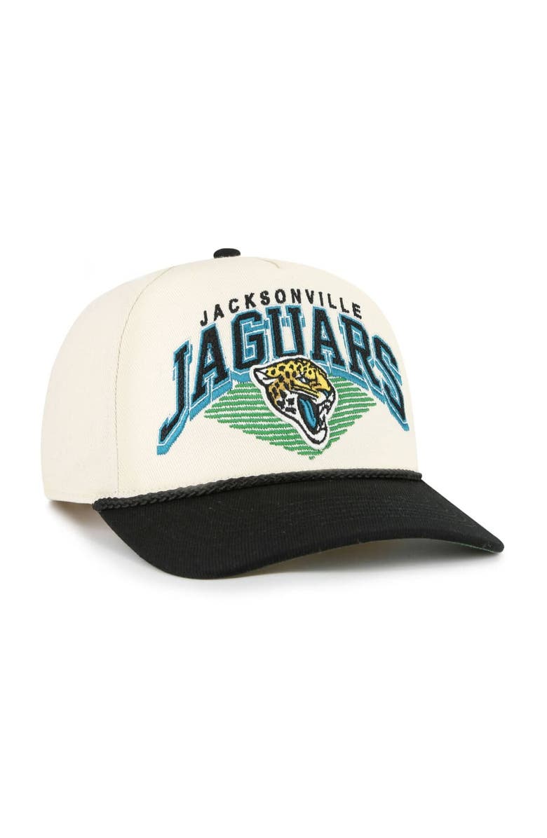 '47 Men's '47 Cream Jacksonville Jaguars Pomona Rope Hitch Adjustable Hat, Alternate, color,