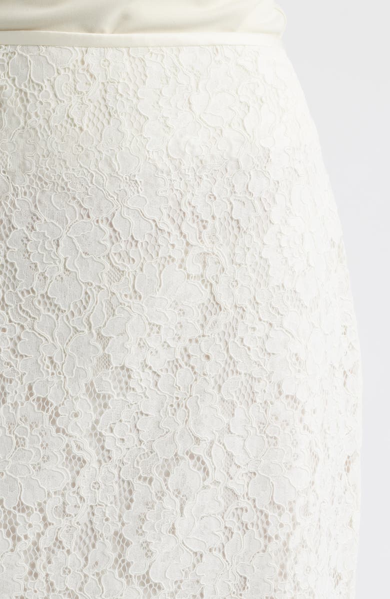 LoveShackFancy Ilse Lace Midi Skirt, Alternate, color, 