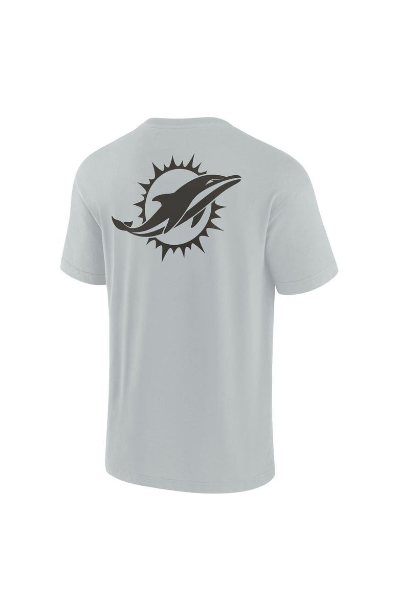 Fanatics Signature Unisex Fanatics Signature Gray Miami Dolphins Elements Super Soft Short Sleeve T-Shirt, Alternate, color, Gray