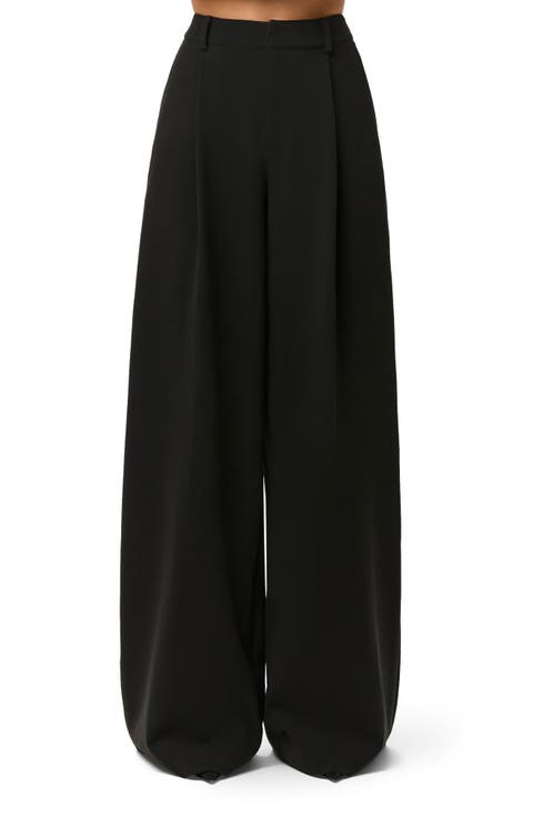 Pleated Wide Leg Pants