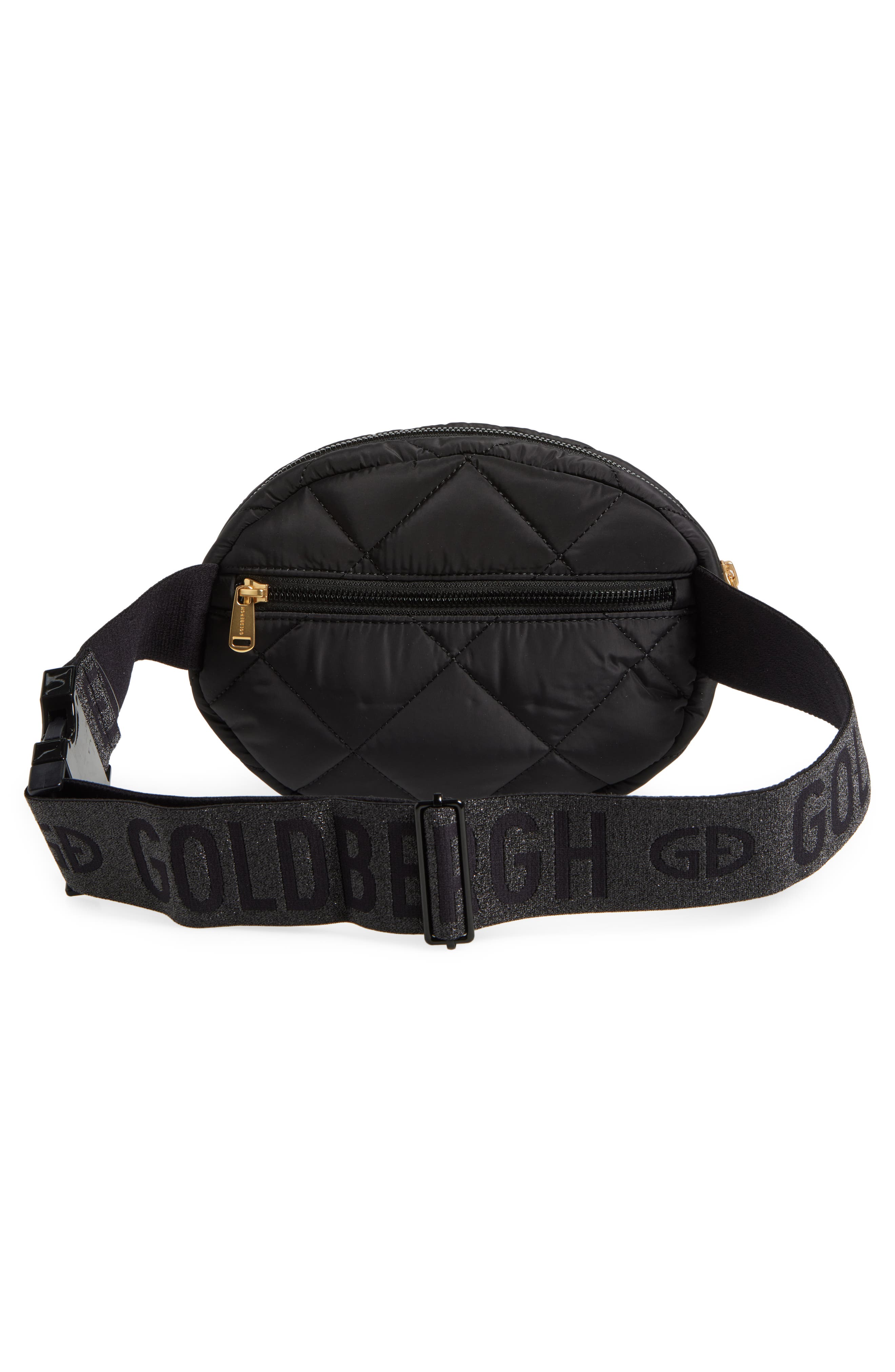 Goldbergh French Quilted Recycled Polyester Belt Bag, Alternate, color, 
