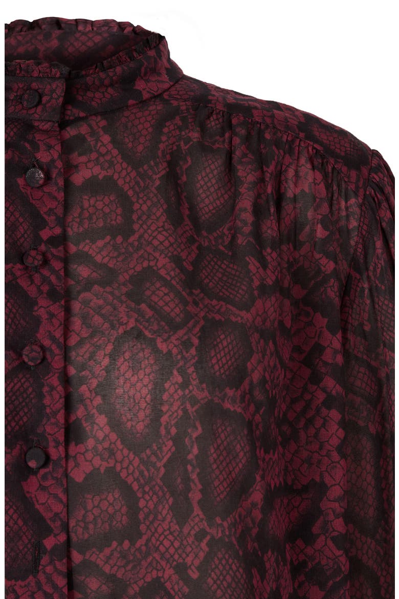 Leonie Stanza Shirt, Alternate, color, BURGUNDY RED