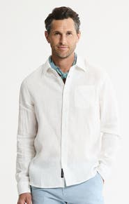 JACHS Linen Button-Down Shirt