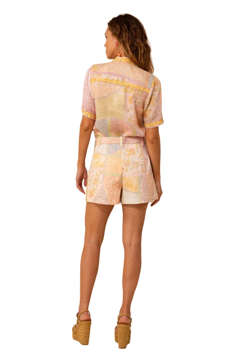 Hale Bob Oakley Belted Shorts, Alternate, color, 