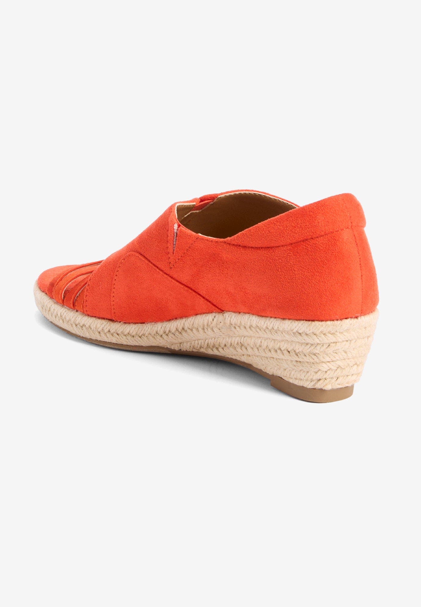 Comfortview The Beckett Espadrille, Alternate, color, Red Orange