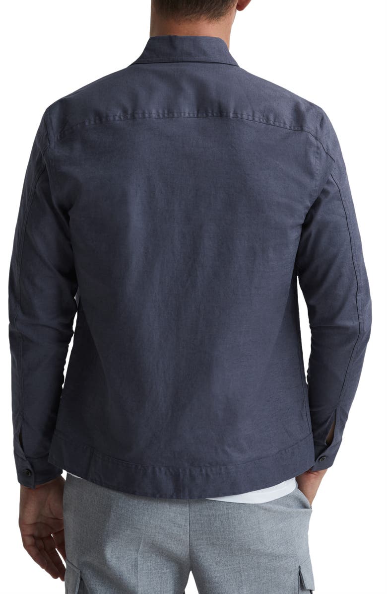 Reiss Kimchi Linen & Cotton Blend Jacket, Alternate, color, 