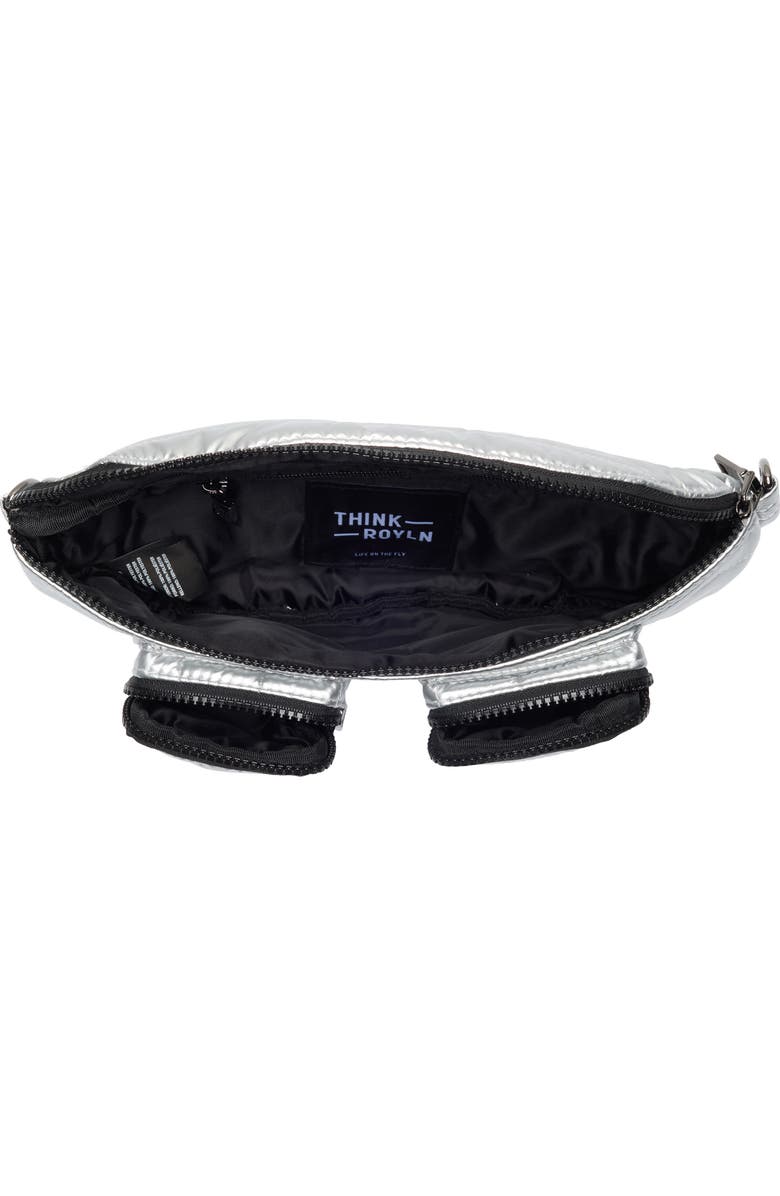 THINK ROYLN Double Down Crossbody Bag, Alternate, color, Pearl Silver