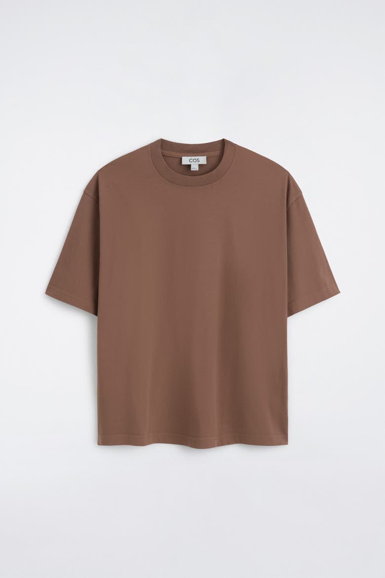 Relaxed Lightweight Cotton T-shirt, Alternate, color, LIGHT BROWN