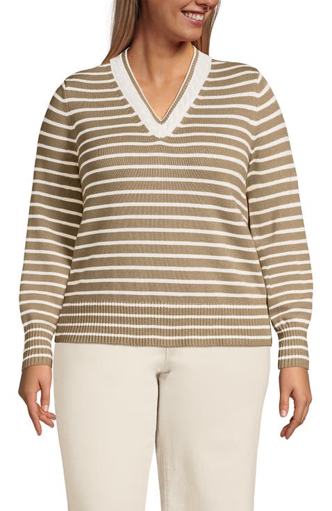 Drifter Set in Sleeve Vneck Sweater