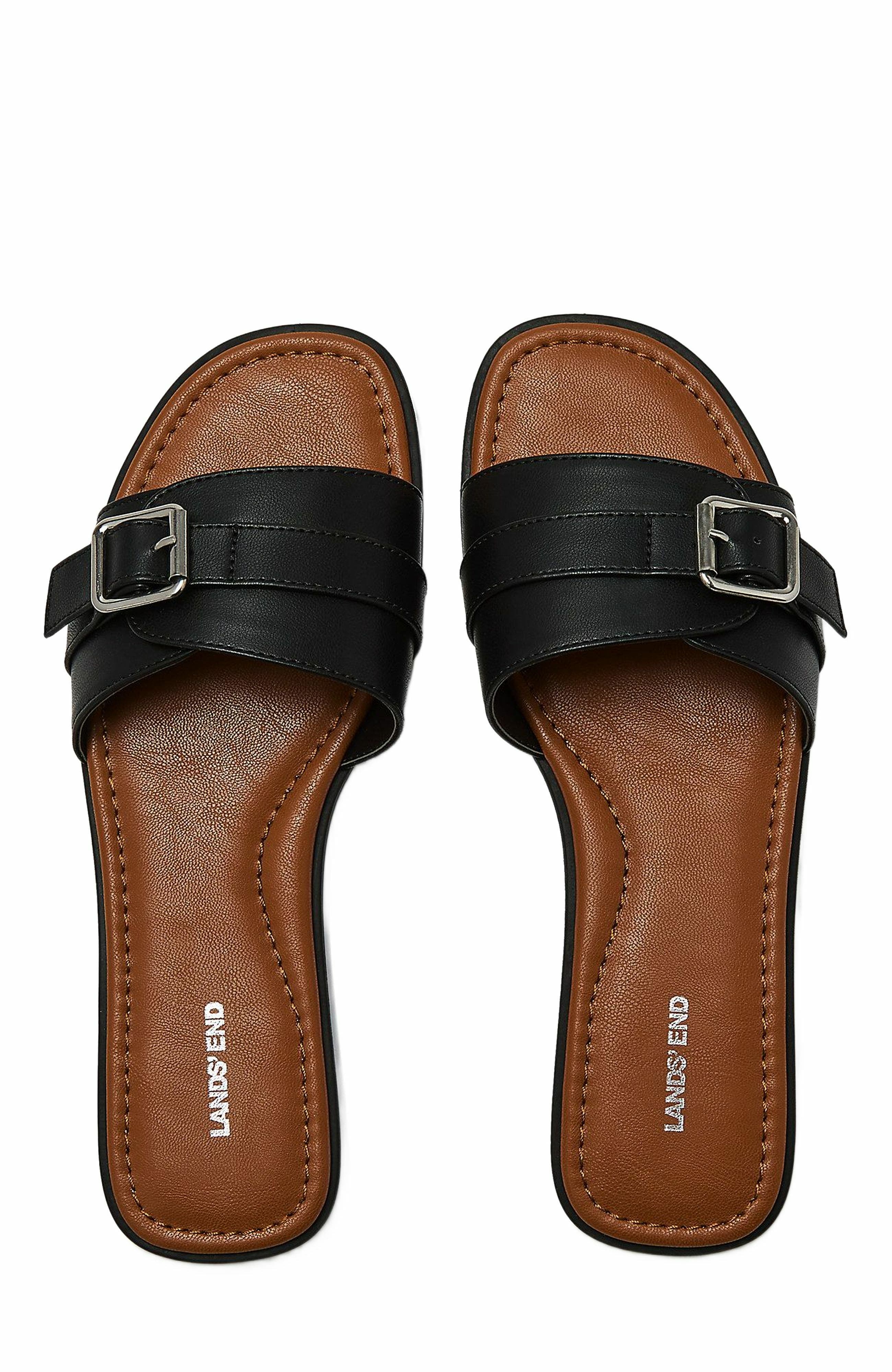 Lands' End Sunshine Slide Sandals, Main, color, 