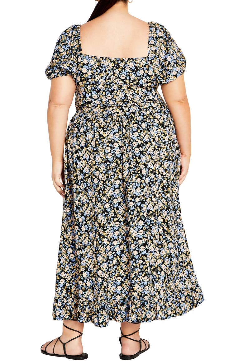Emilee Floral Smocked Maxi Dress, Alternate, color, POWDER PETAL