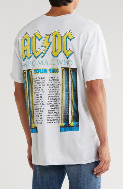 Philcos Ac/dc Who Made Graphic T-shirt In White