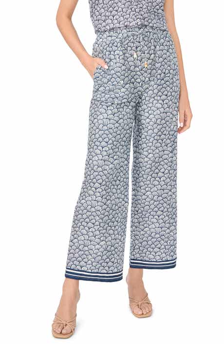 Border Print Pants