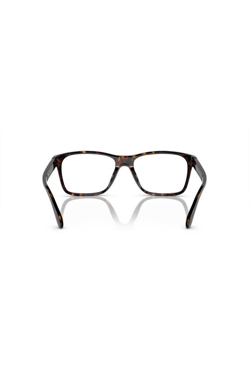 Ralph Lauren 54mm Rectangle Optical Glasses In Brown