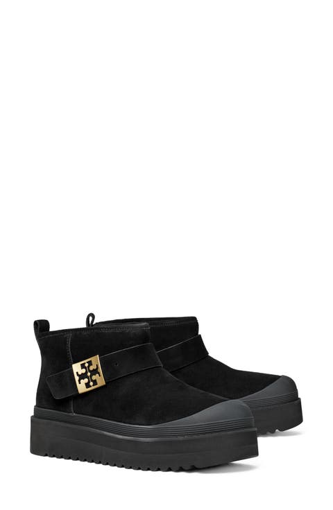 Mellow Genuine Shearling Lined Platform Boot (Women)