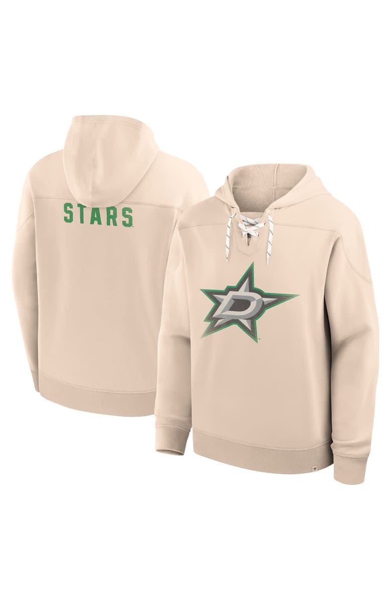 FANATICS Men
s Fanatics Cream Dallas Stars Vintage Hoodie, Main, color, Cream