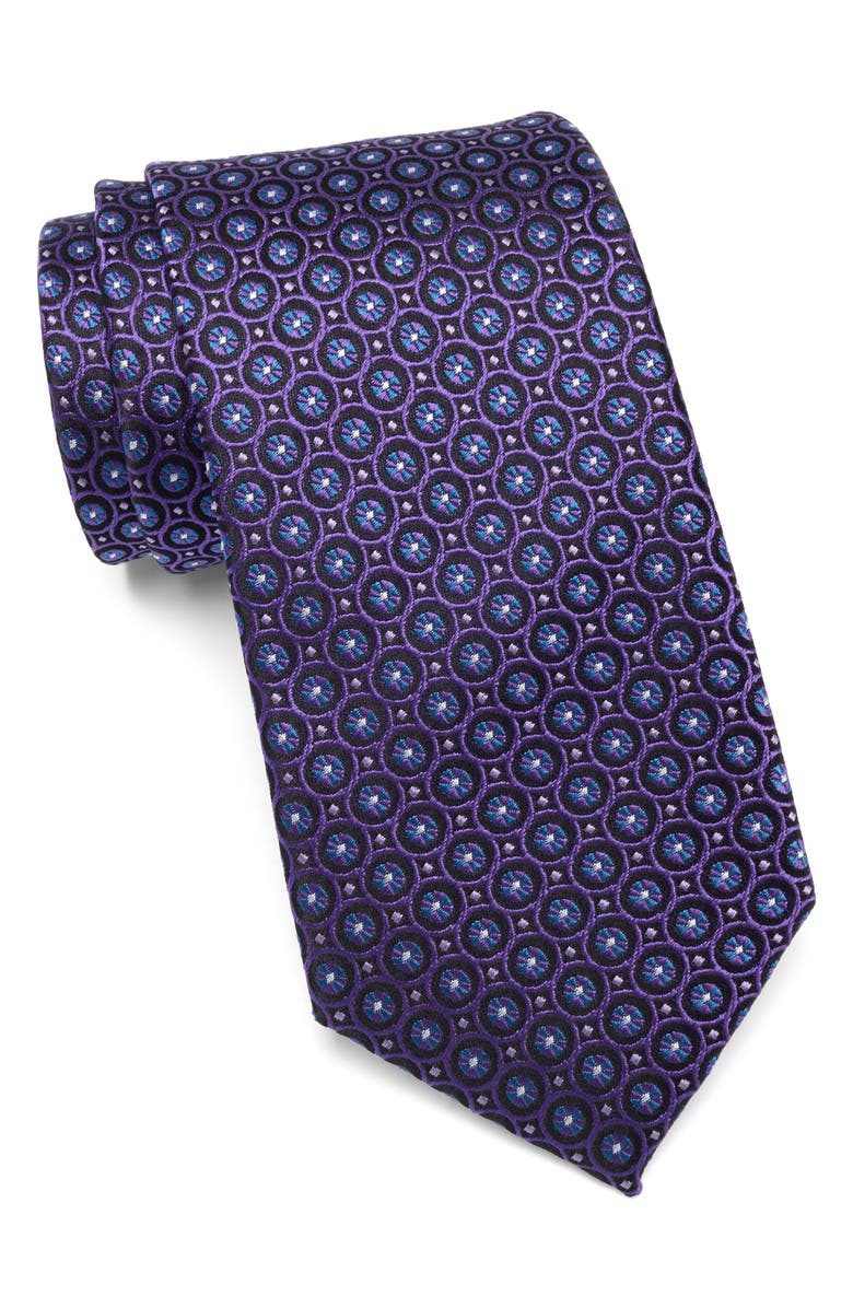 Duchamp Medallion Silk Tie, Main, color, 