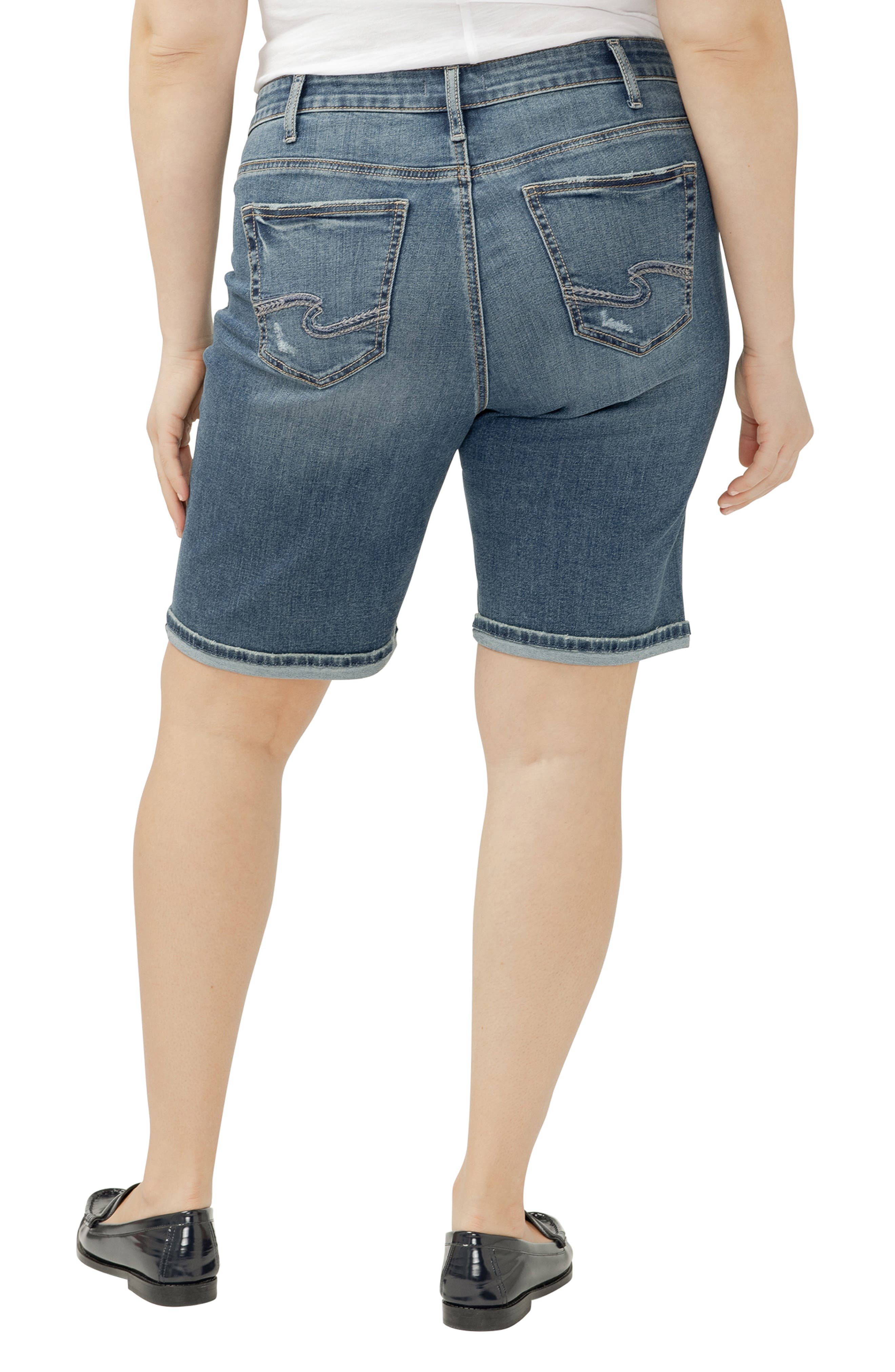 Suki Denim Bermuda Shorts - image 2