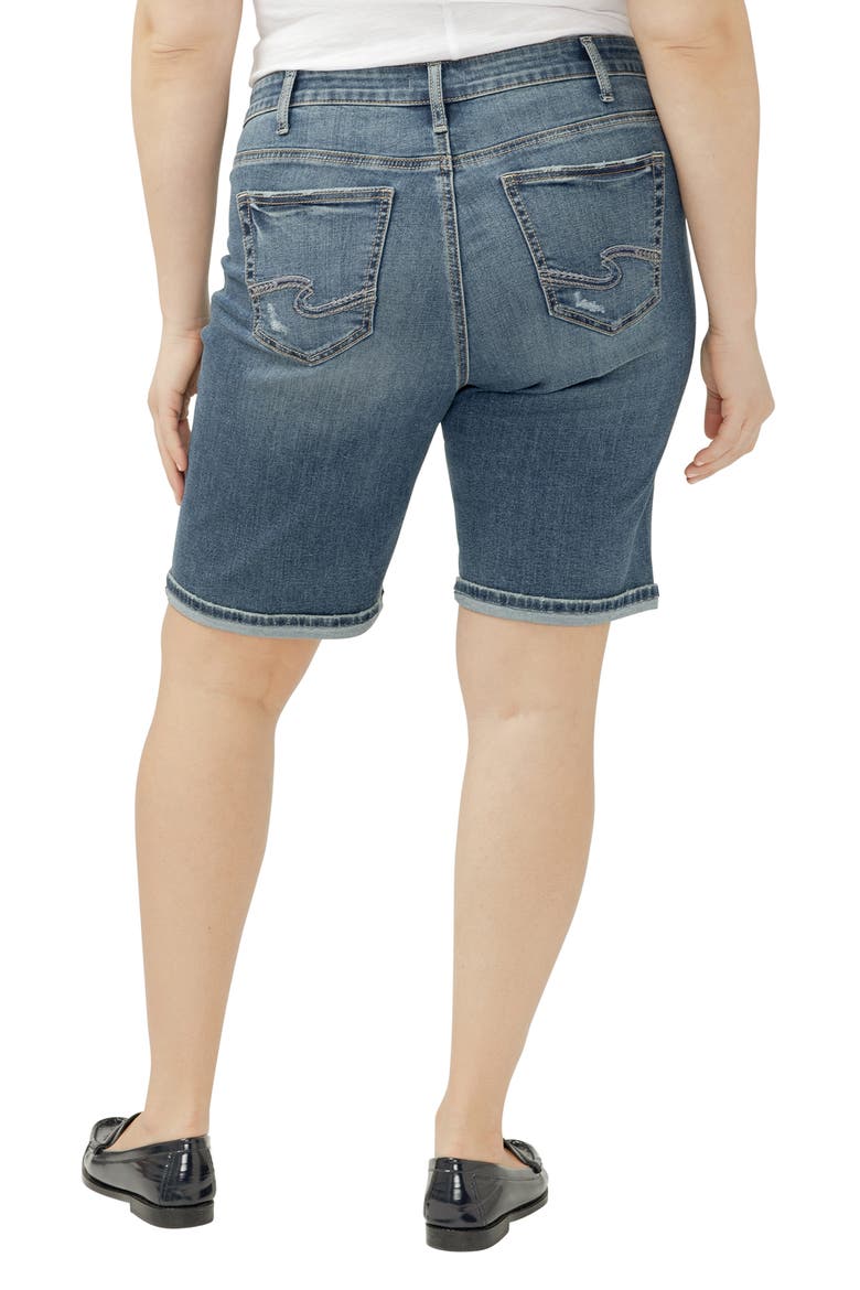 Suki Denim Bermuda Shorts, Alternate, color, SUNBURY