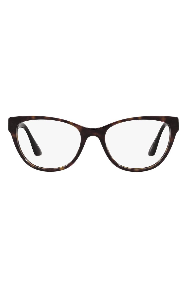 Versace 52mm Optical Glasses, Main, color, Havana