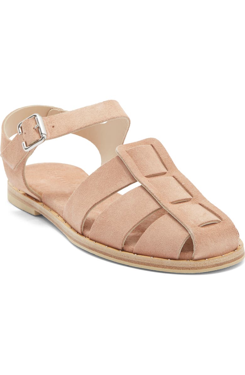 Freda Salvador Sera Fisherman Sandal, Main, color, Blush Suede