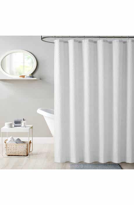 DAINTY HOME Textured Shower Curtain