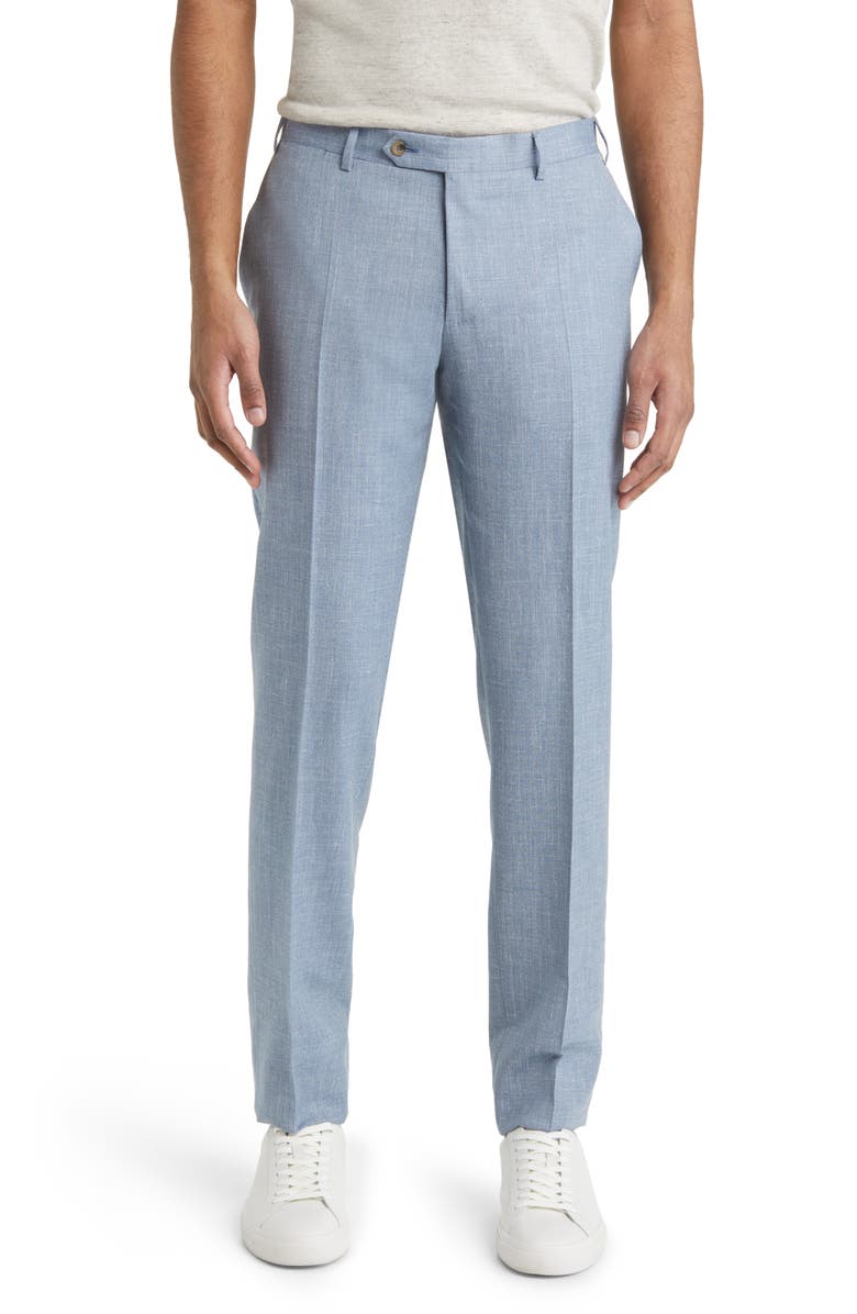 Canali Kei Trim Fit Wool Blend Suit, Alternate, color, Light Blue