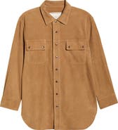 THE GREAT. The Traveler Suede Jacket