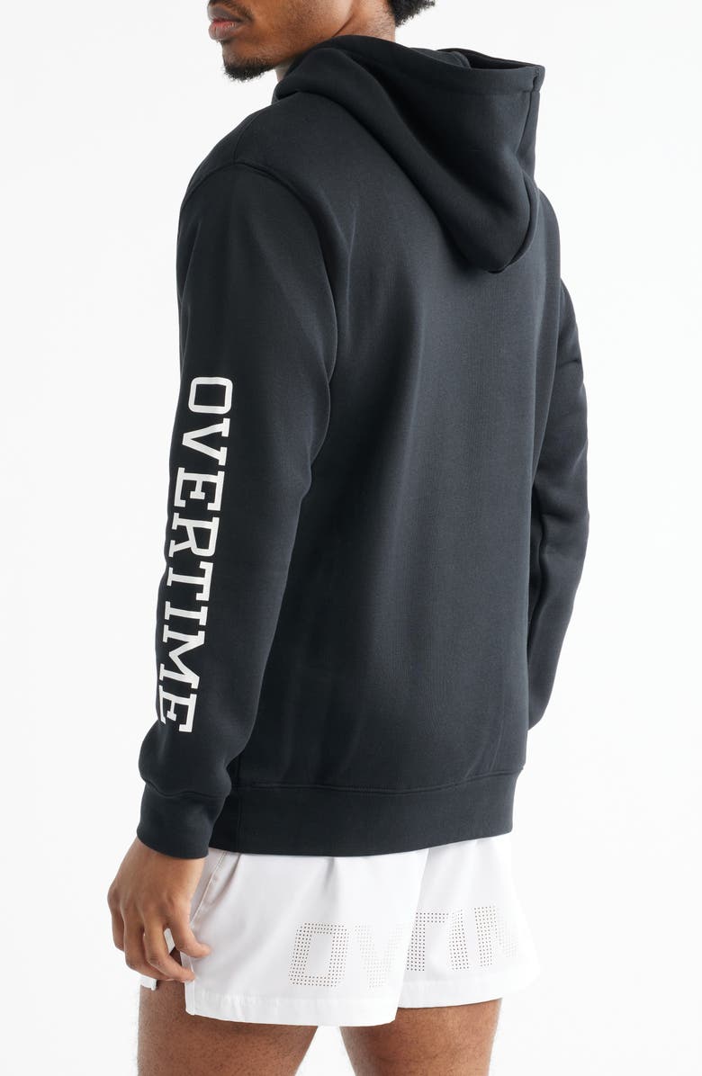 OVERTIME OT Classic Cotton Fleece Hoodie, Alternate, color, Black