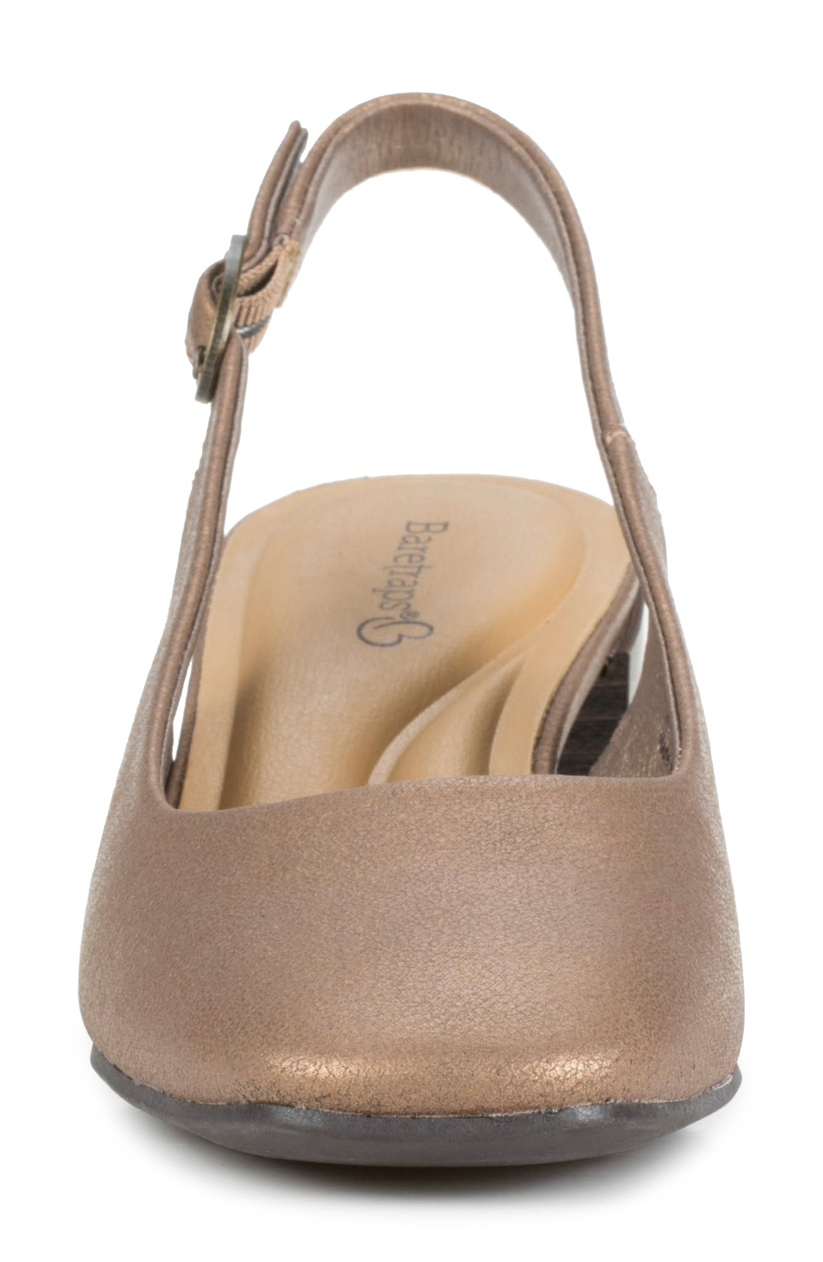 Ester Block Heel Slingback Pump, Alternate, color, BRONZE