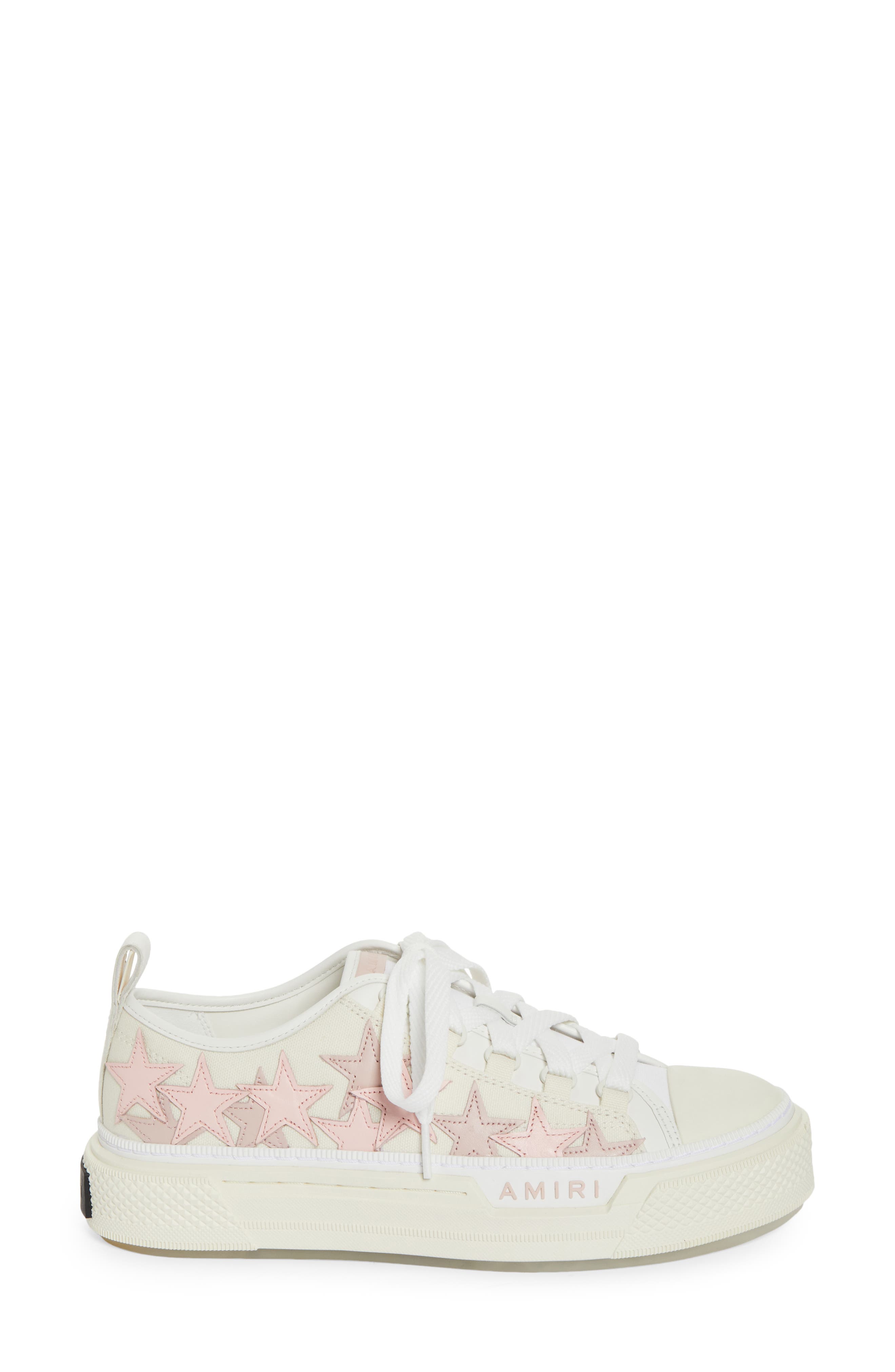 AMIRI Stars Court Low Top Sneaker, Alternate, color, Pink