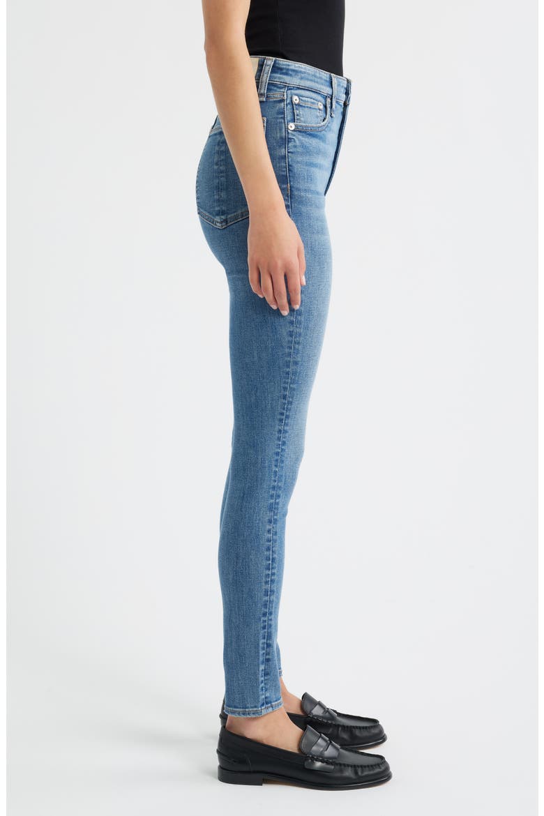 Flexi Nina High Waist Skinny Jeans, Alternate, color, DUFFIELD