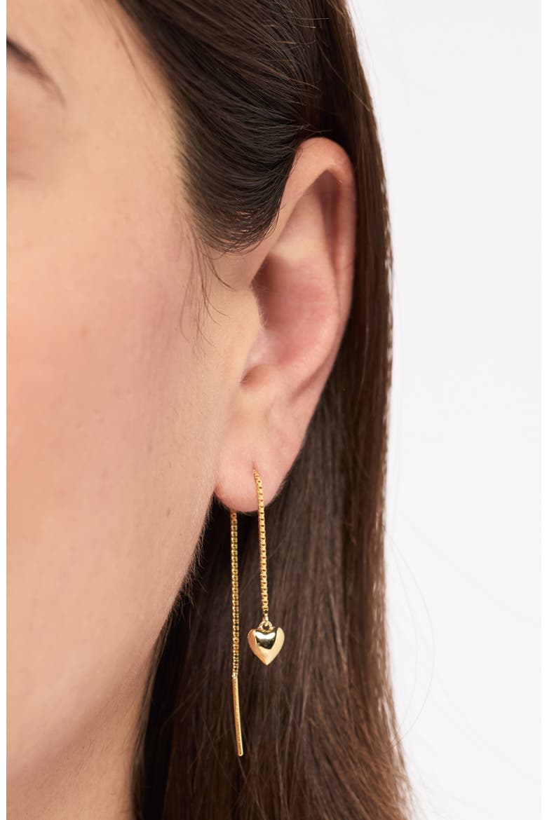 Threader Earrings - Lev Threaders, Alternate, color, Gold