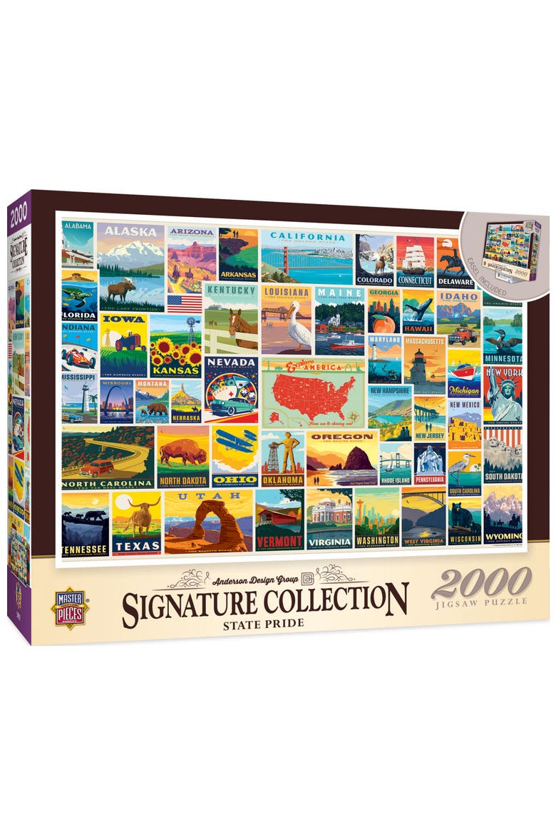 State Pride 2000 Piece Jigsaw Puzzle, Main, color, Multicolor