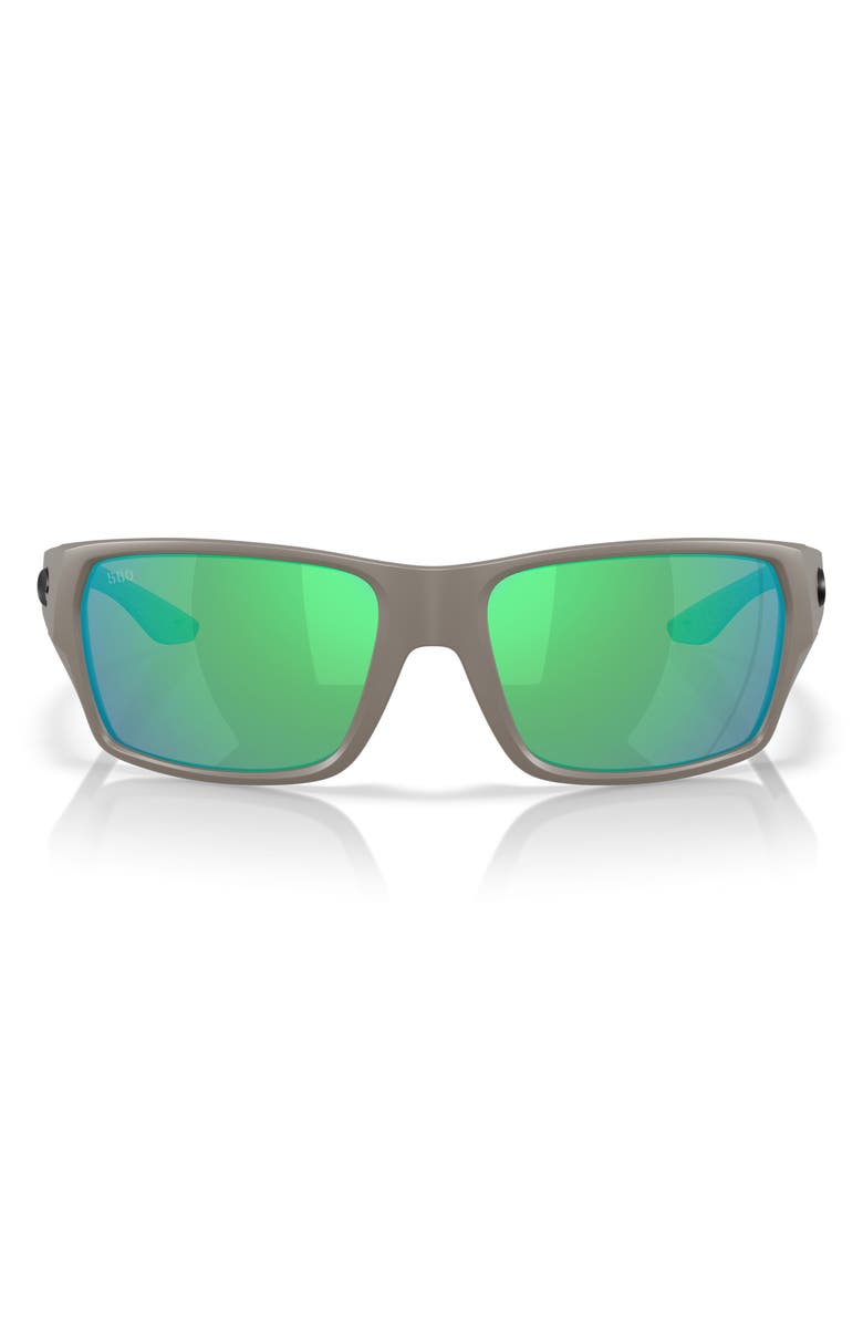 Costa Del Mar Tailfin 60mm Sunglasses, Main, color, Matte Olive Shale / Green 580G