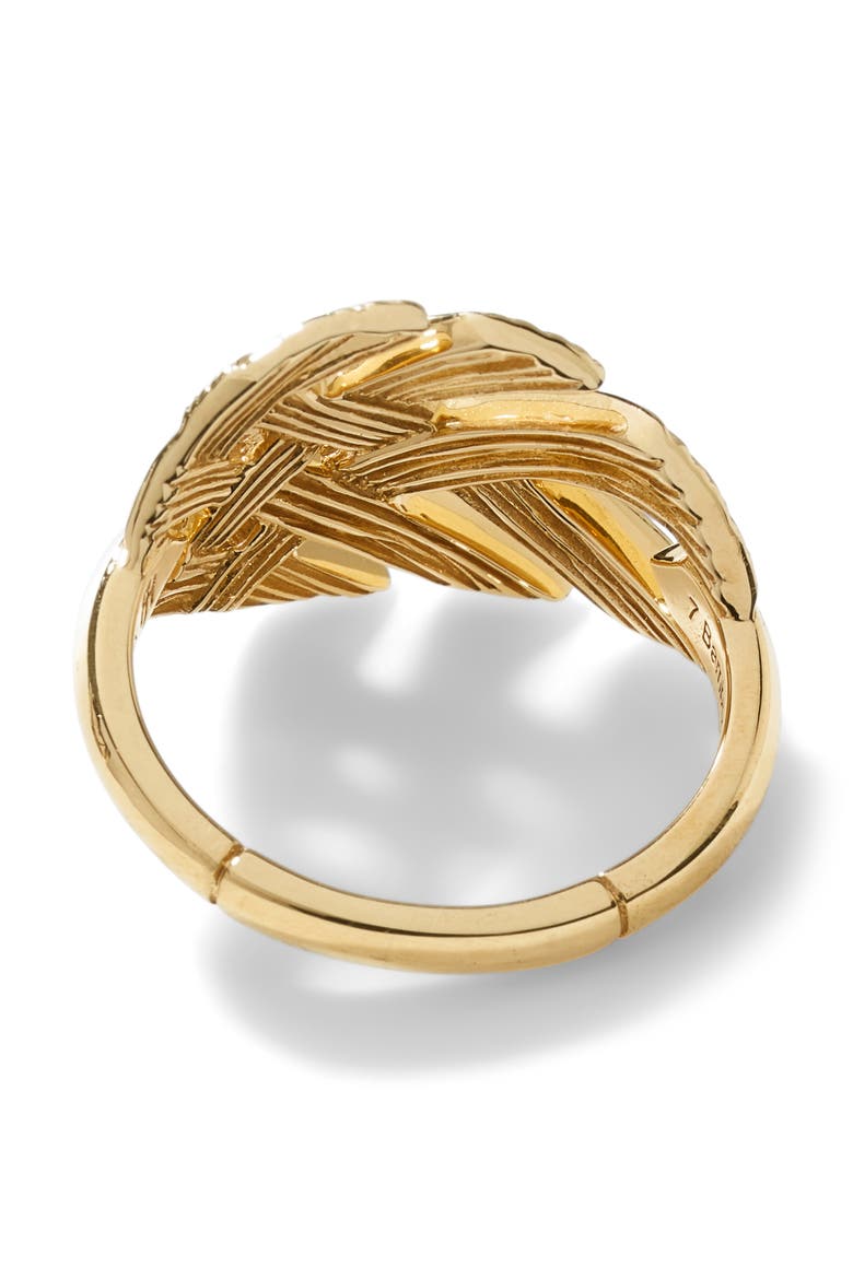 Woven Bamboo Ring, Alternate, color, GOLD 18K