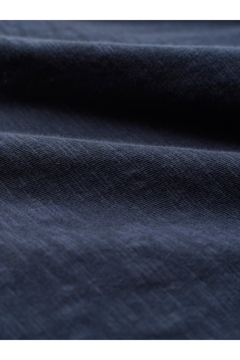 Slub Jersey Scoop Neck Henley Top, Alternate, color, DARK NAVY
