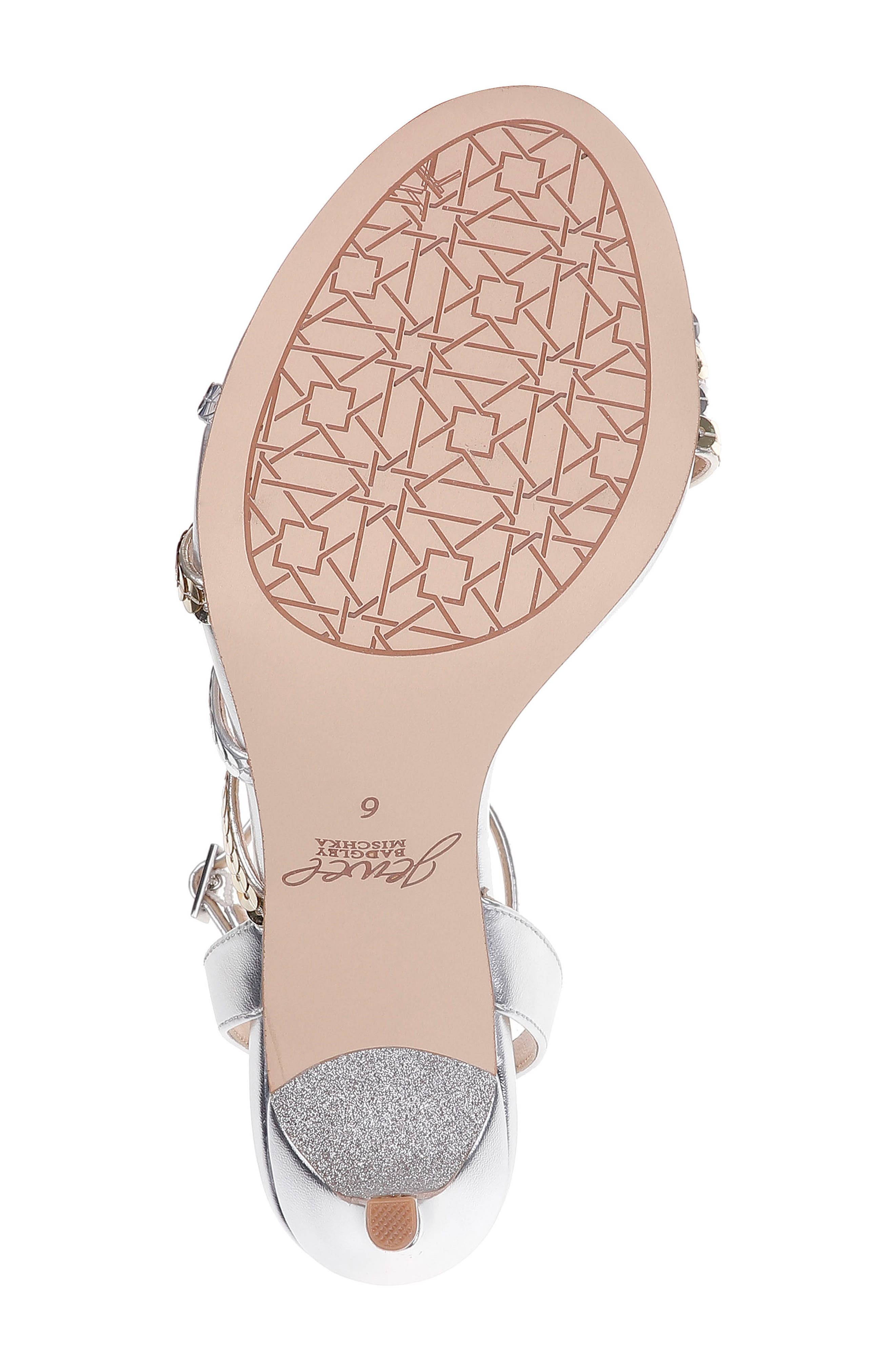 Devonee Sequin Sandal, Alternate, color, SILVER/ GOLD NAPPA